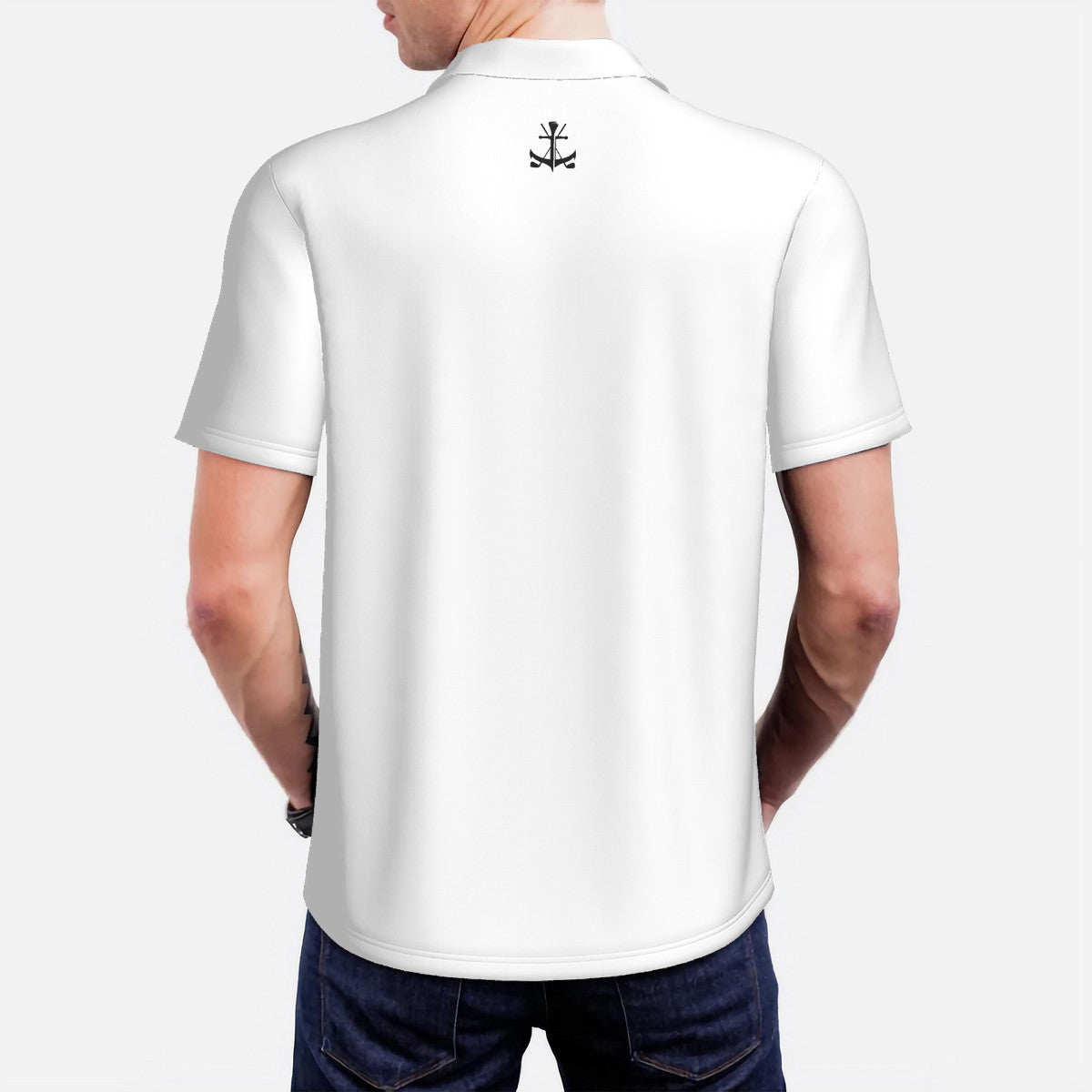 Avidity Golf Mens Polo White