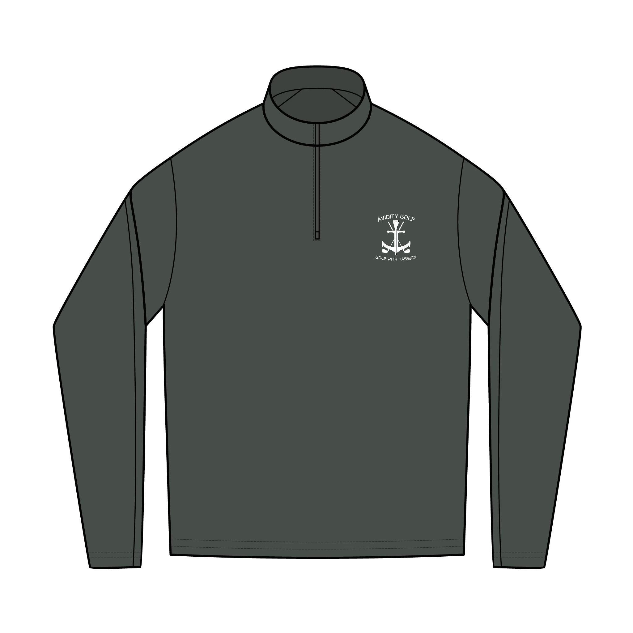 Avidity Golf Qtr Zip Full Logo