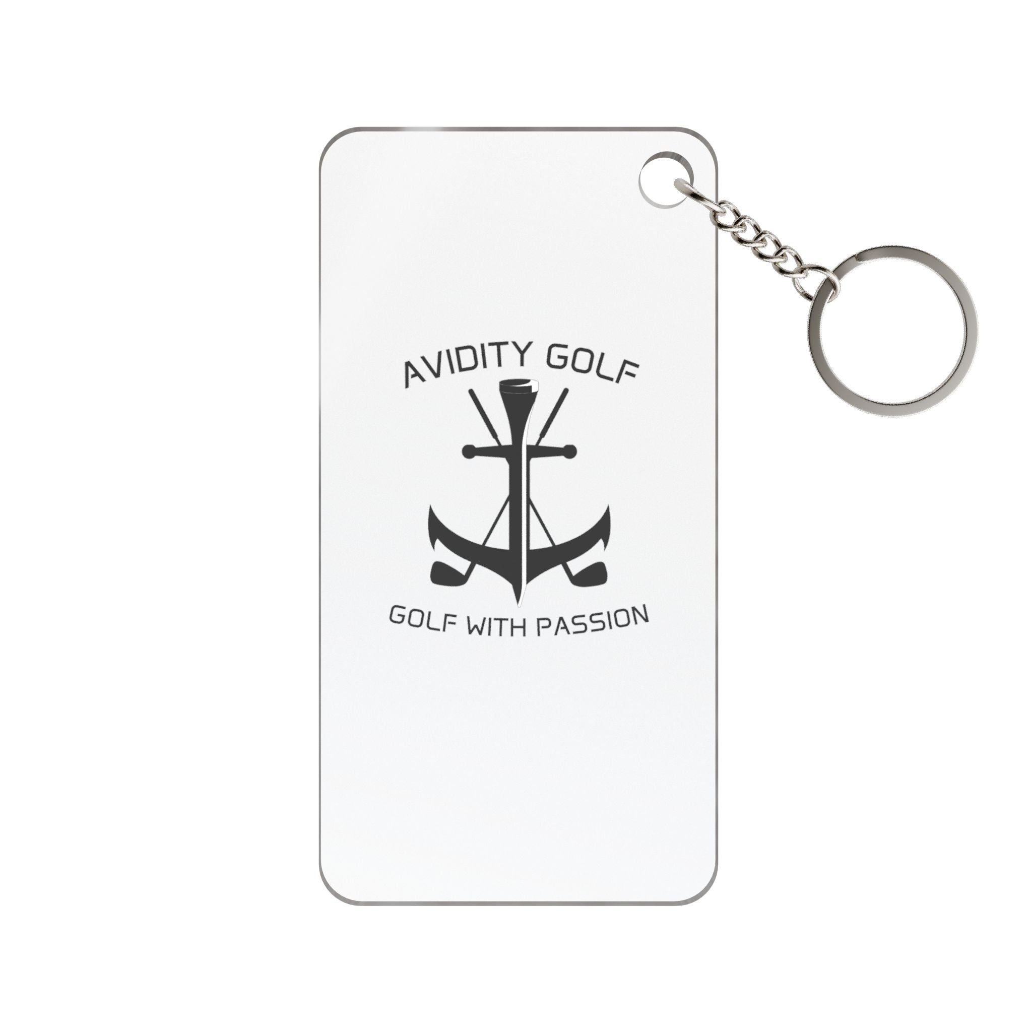 Golf Keychain Charm — Avidity Golf “Golf With Passion” Logo Keyring